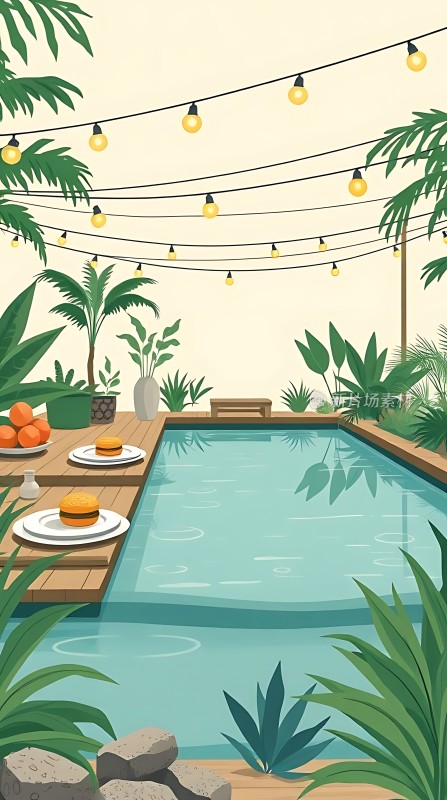夏日泳池派对