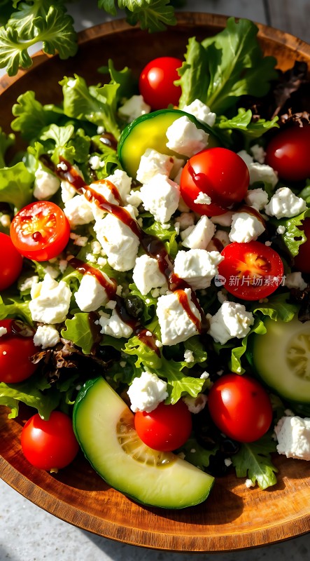清新蔬菜沙拉健康美味