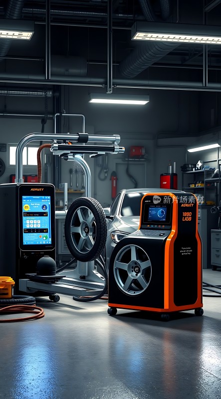 现代汽车维修车间先进设备展示