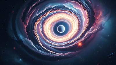 宇宙漩涡中的神秘黑洞