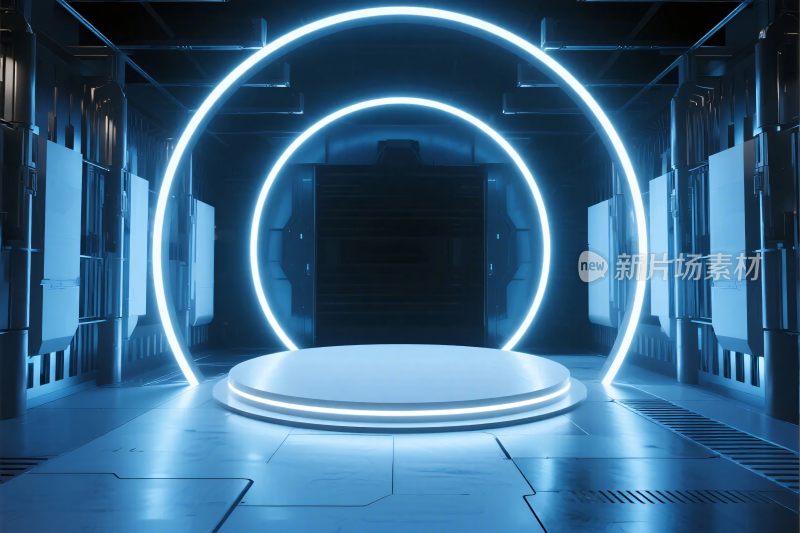 未来科技舞台场景