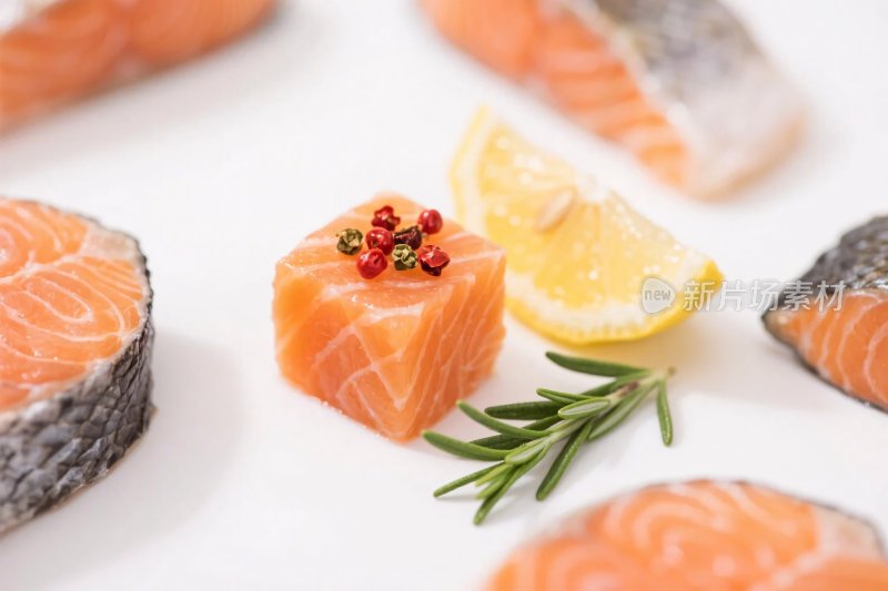 三文鱼食材展示图