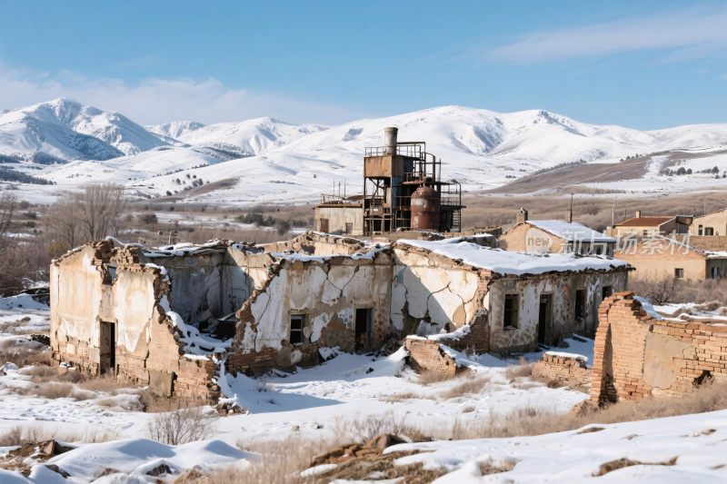 雪山古建筑遗迹