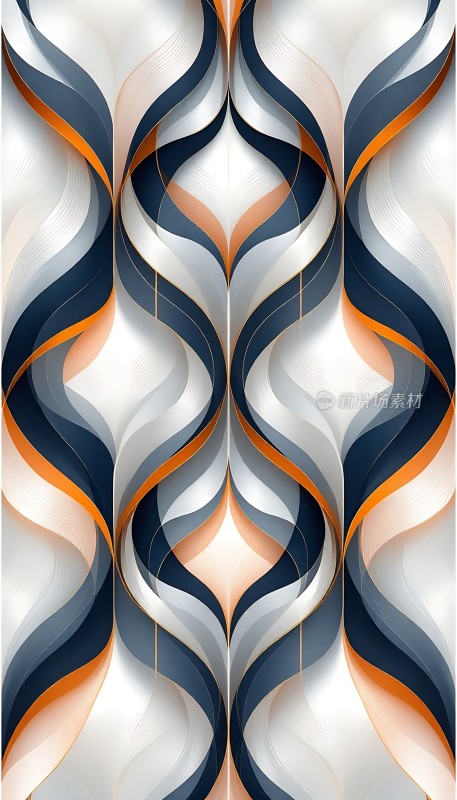 对称色彩流动艺术