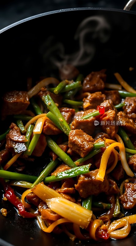 香辣牛肉炒时蔬