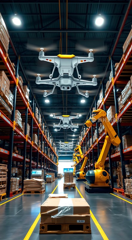 智能仓储无人机与机器人协同作业
