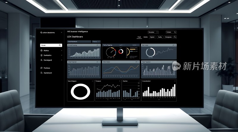 智能监控中心数据图表分析大屏展示