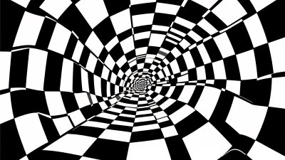 黑白方格视觉错觉图案