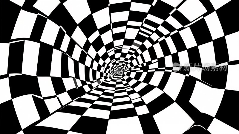 黑白方格视觉错觉图案
