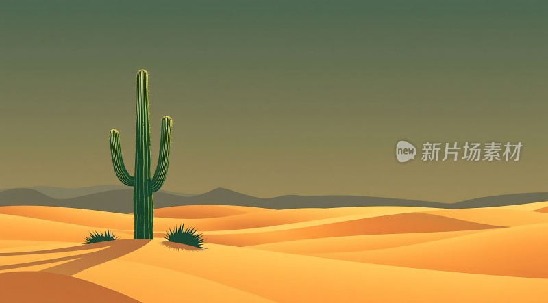 沙漠绿洲上的坚韧生命