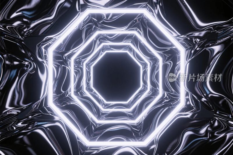 科技感光效几何图形