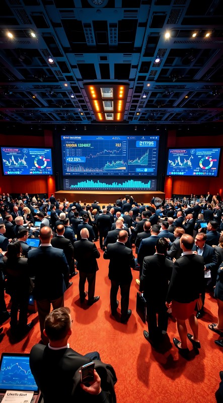 金融会议现场众多专业人士专注聆听演讲