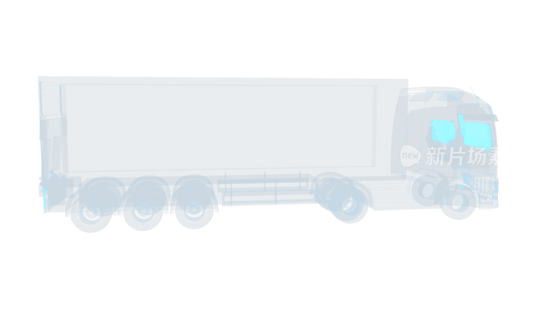 沃尔沃大卡车 货运冷链运输车科幻透明9