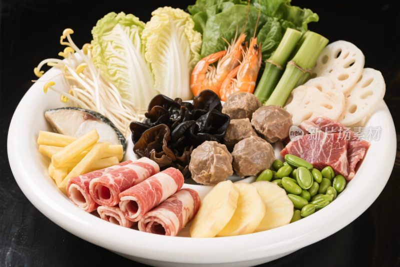火锅食材展示图