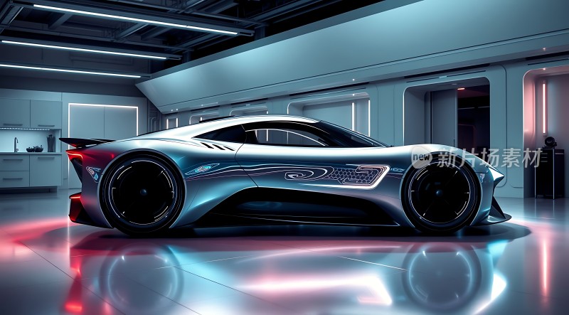 未来科技座驾闪耀车库中的速度与激情