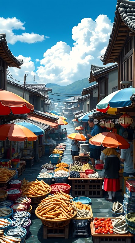 古街市集热闹非凡