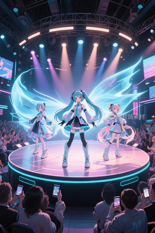 初音未来舞台演出插画