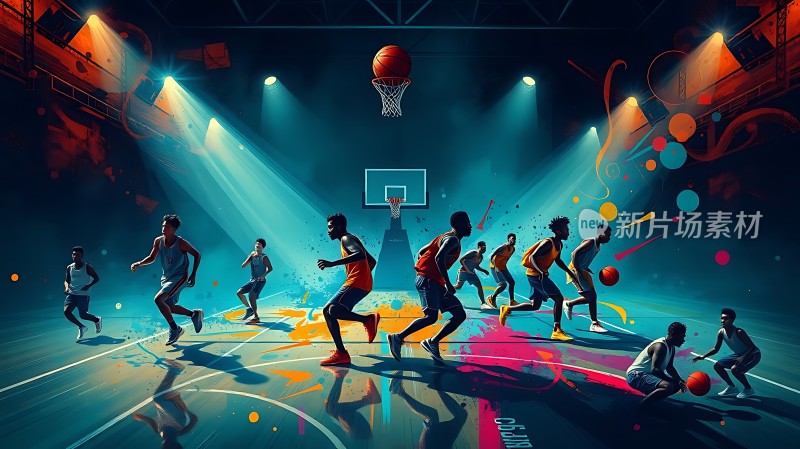 篮球赛新片场素材