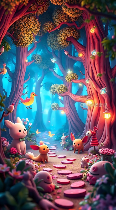 精灵森林夜游奇遇记