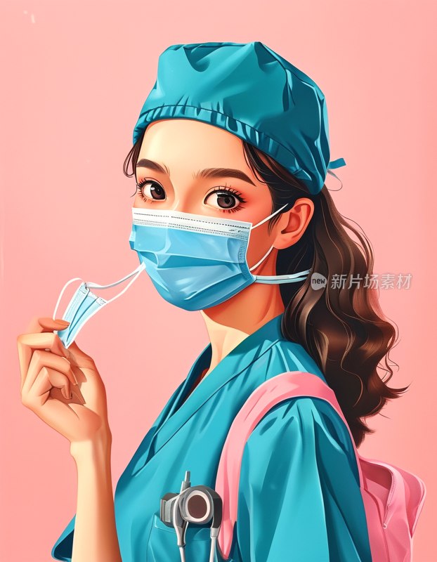 口罩防护示意图