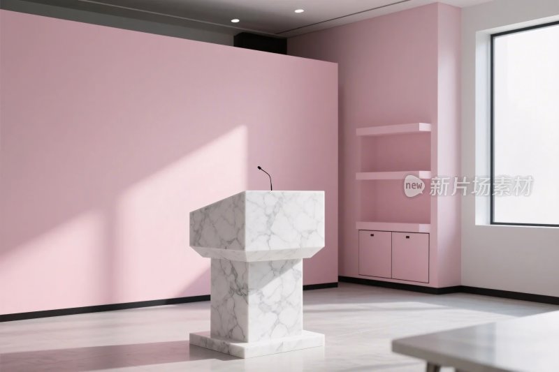 粉色室内场景展示