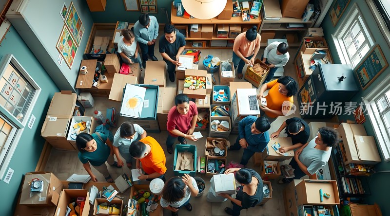 新片场素材忙碌的工作室创意碰撞灵感迸发！