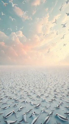 雪地上的飞翔与沉睡 雪地上的飞翔与沉睡