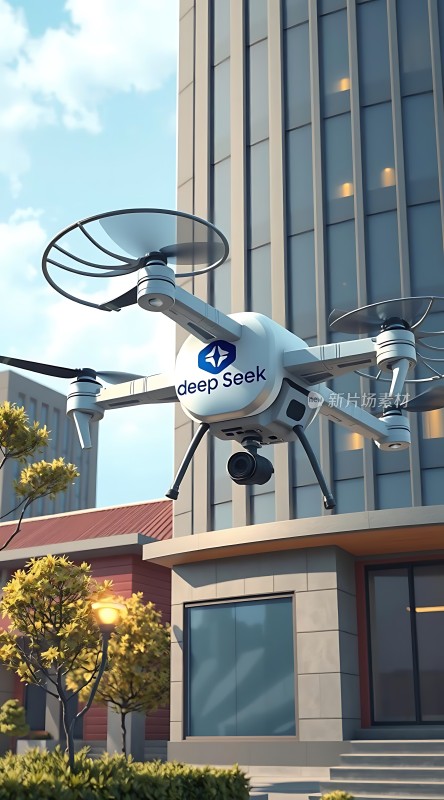Deep Seek无人机在城市中飞行