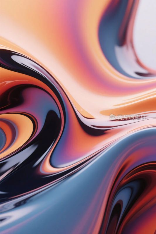 抽象色彩流动背景