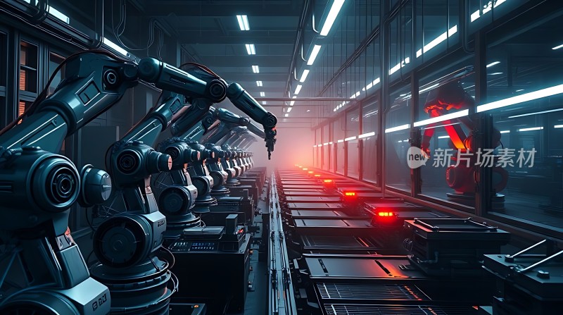 未来工厂智能机器人生产线
