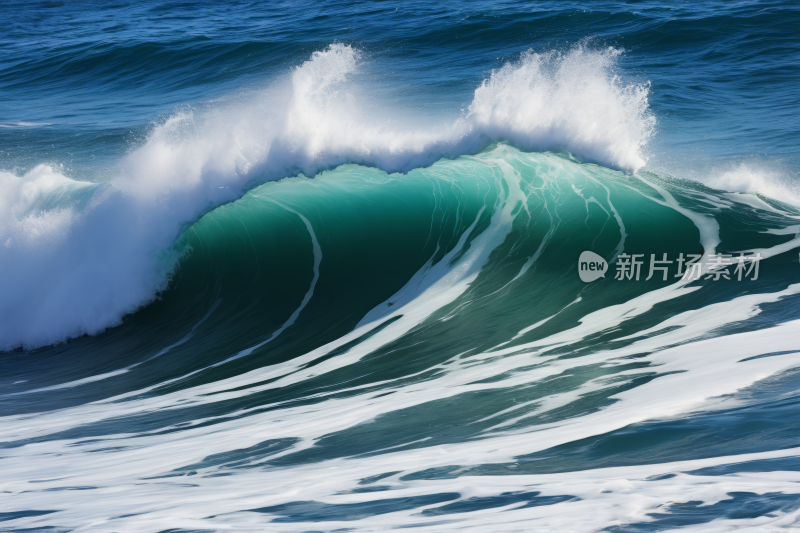 海岸上涌来一股巨浪高清背景图片