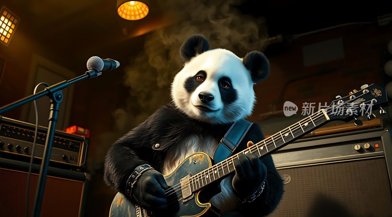 熊猫弹吉他