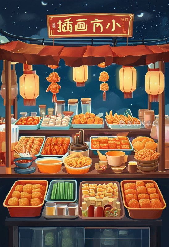 夜市美食摊