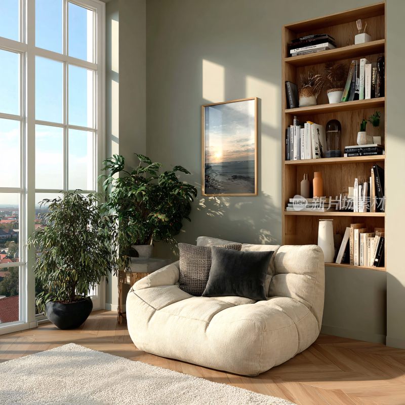 温馨舒适的室内角落场景