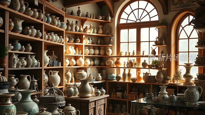 古董瓷器陈列室
