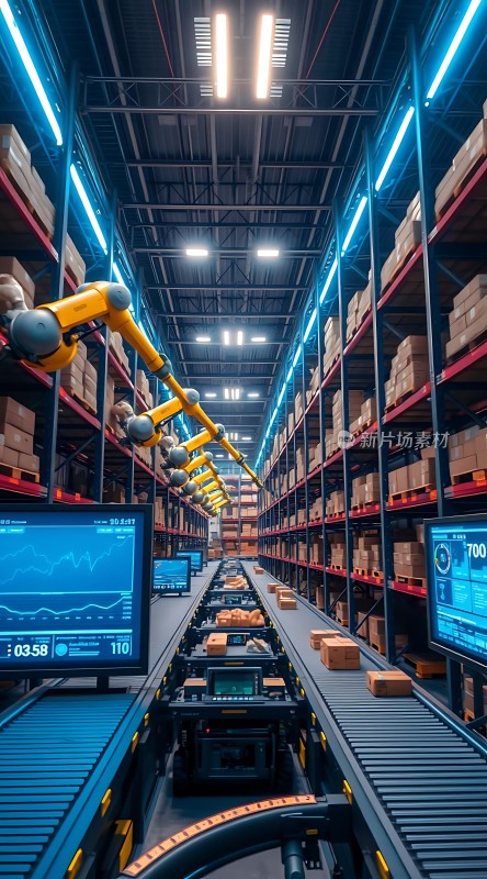智能仓库机器人与传送带的高效协作