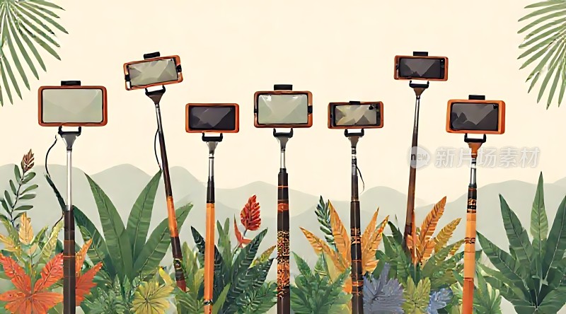 手机自拍杆大集合