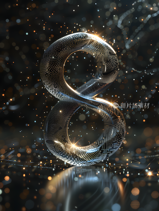 3D立体数字8光影