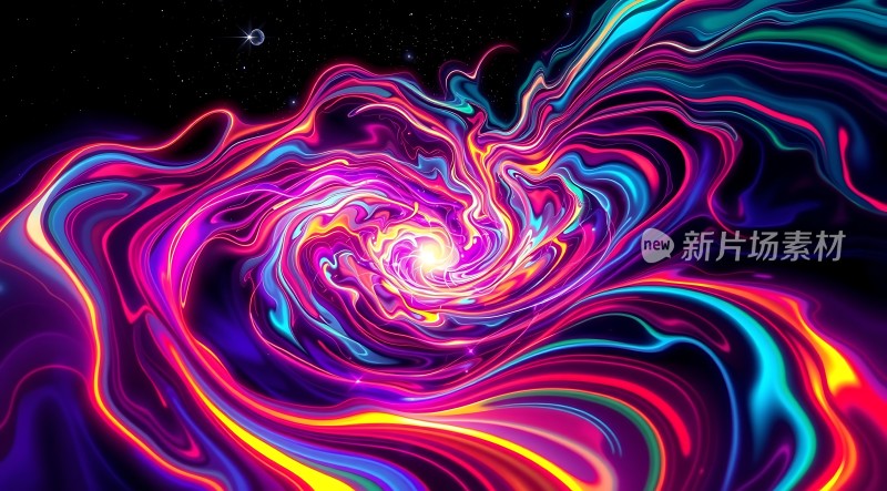 彩色漩涡星云