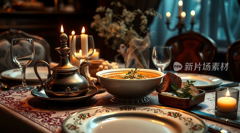 烛光晚餐浪漫温馨