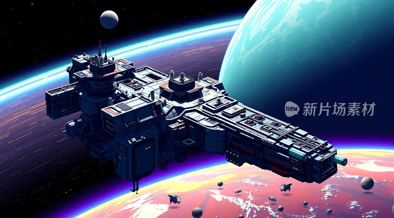 星际飞船探索未知宇宙