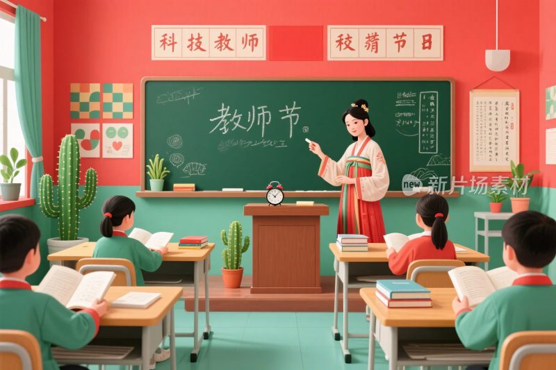 教师授课课堂场景