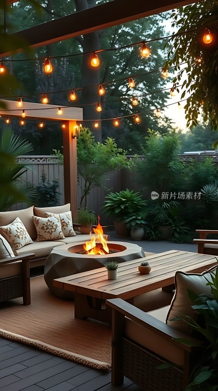 温馨户外休闲时光