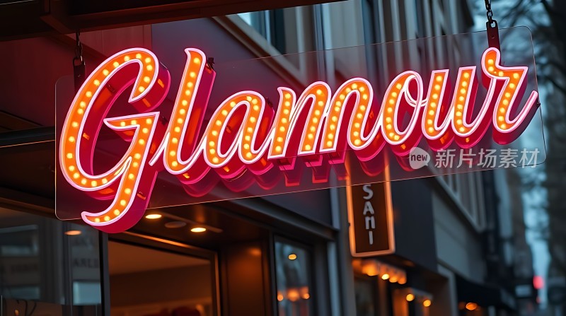 魅力霓虹灯招牌闪耀街头