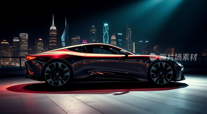 未来座驾城市之光下的速度与激情