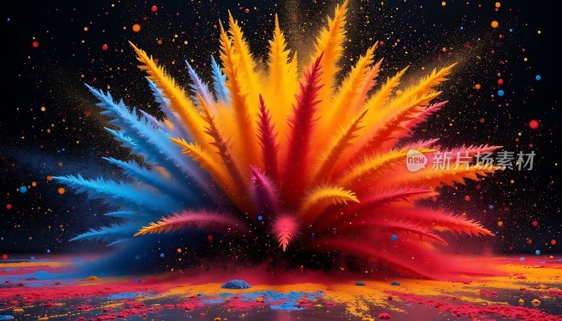 五彩斑斓的色彩爆炸