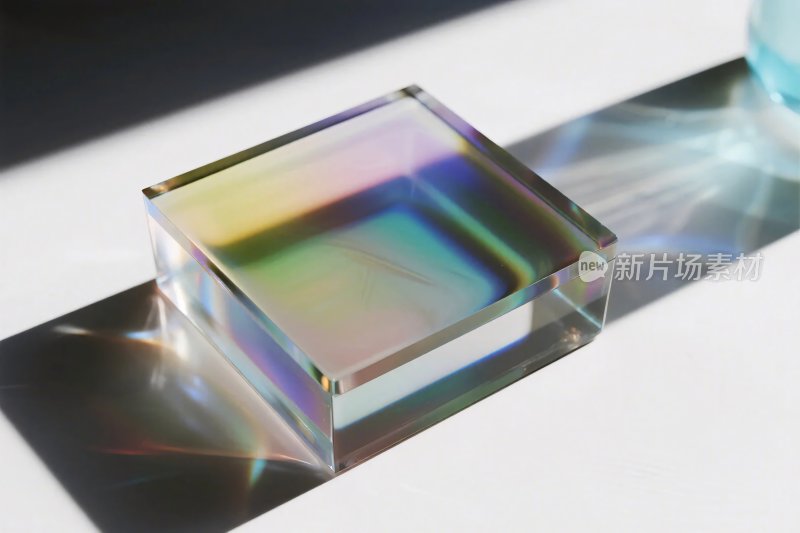 透明玻璃折射光影效果