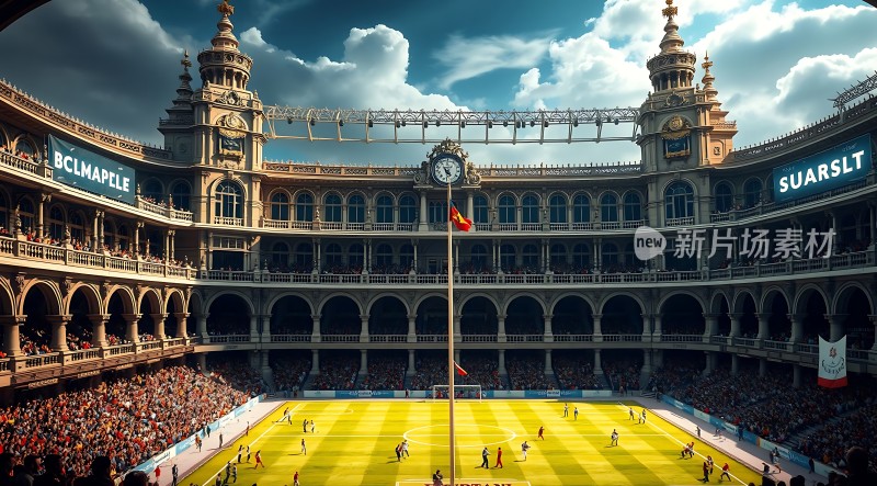 新片场素材足球比赛现场