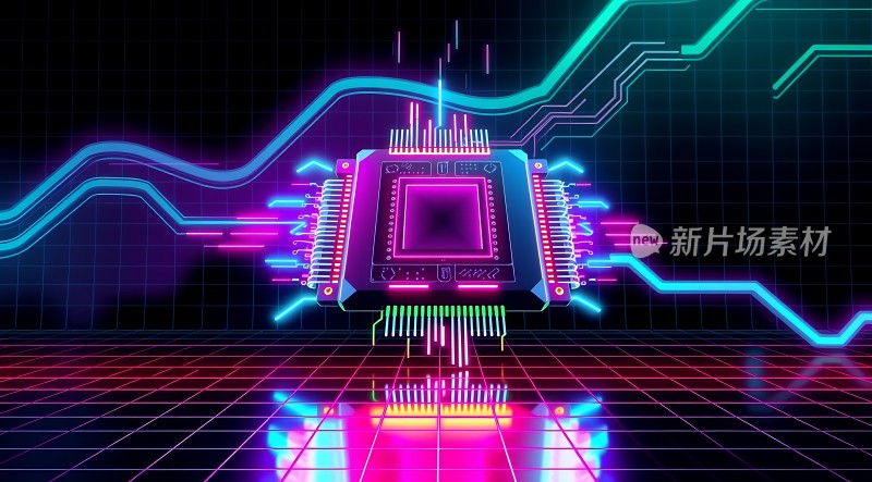 新片场素材芯片科技感