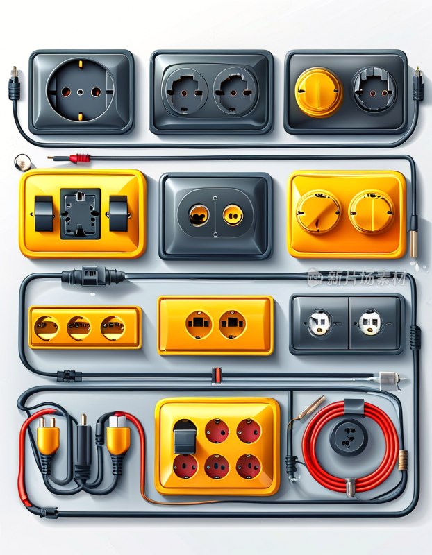 电插头图标集